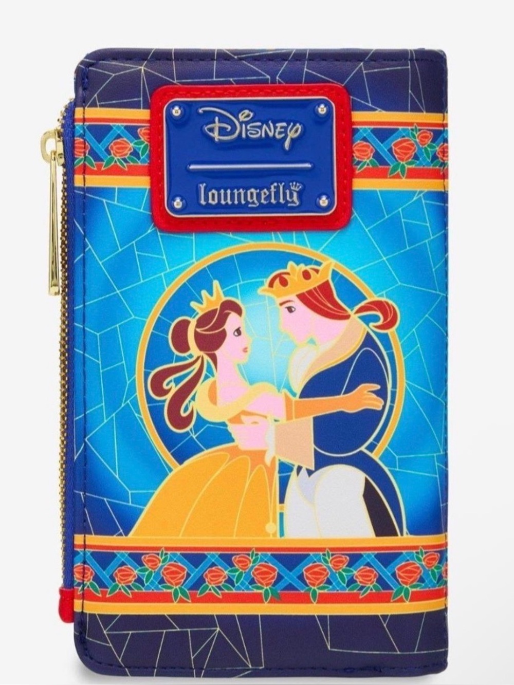 Disney Beauty and the Beast Stained Glass Wallet - NWT